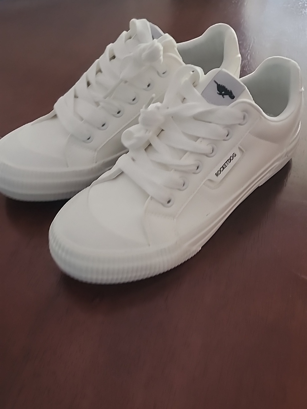Rocket Dog White Low-Top Canvas Sneakers - Picture 2 of 4